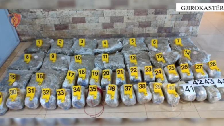 Gjirokastër/ Po trafikonin drejt Greqisë 34 kg kanabis, arrestohen 2 persona në urën e fshatit Kardhiq