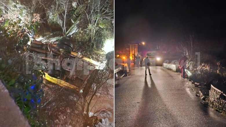 Përmbyset kamionçina në Tepelenë, ndërron jetë shoferi