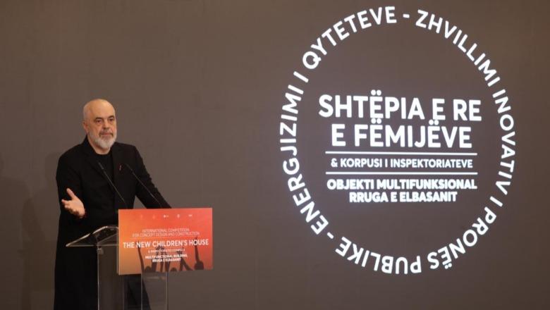 Konkursi për Shtëpinë e Fëmijëve dhe kompleksin e Inspektorateve, Rama: Sot u japim rrugë dy drejtimeve të reja për të ardhmen