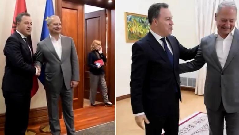 Progresi i Shqipërisë drejt anëtarësimit në BE/ Kryetari i Kuvendit takohet me raportuesin e Parlamentit Europian