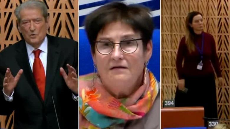 VIDEO/ Berisha shkon të denoncojë ‘narkoshtetin’ e Ramës, por i ndërpritet fjala në KiE! Albana Vokshi ‘në panik’ 