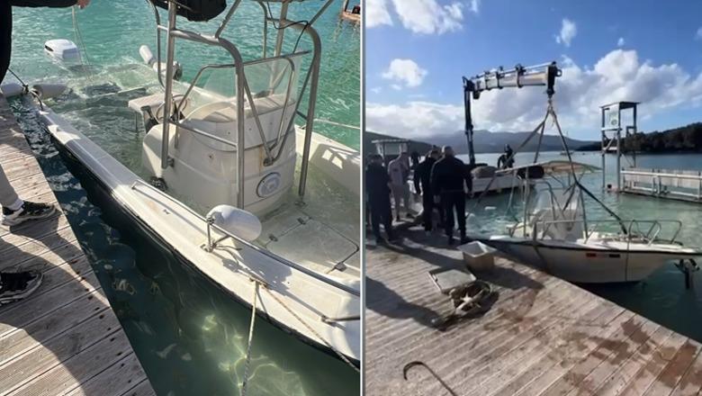 Mbytet gjatë natës një varkë turistike në Ksamil, pronari dyshon se ngjarja mund të jetë e qëllimshme për arsye konkurrence