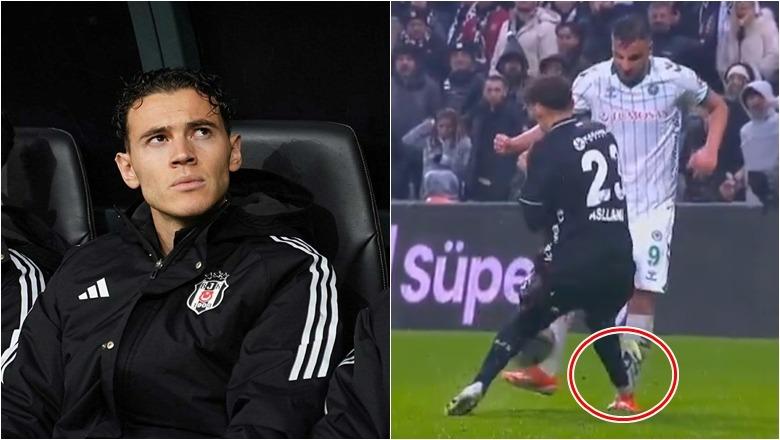 VIDEO/ Kristjan Asllani e nis si mos më keq përvojën në Turqi, merr karton të kuq pas 6 minutash lojë me Besiktasin