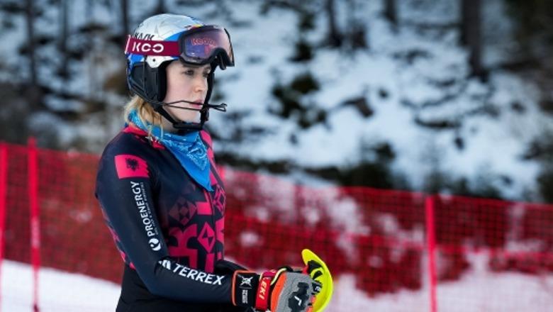 Milano-Cortina 2026/ Lara Colturi flamurmbajtësja e Shqipërisë në Cortina d'Ampezzo, kalon e para