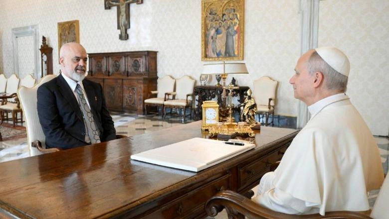 Rama në Vatikan, vizitë në Pallatin Apostolik, takohet edhe me Papa Leonen XIV! Në fokus të diskutimeve situata në Ballkan dhe rruga e Shqipërisë drejt BE-së