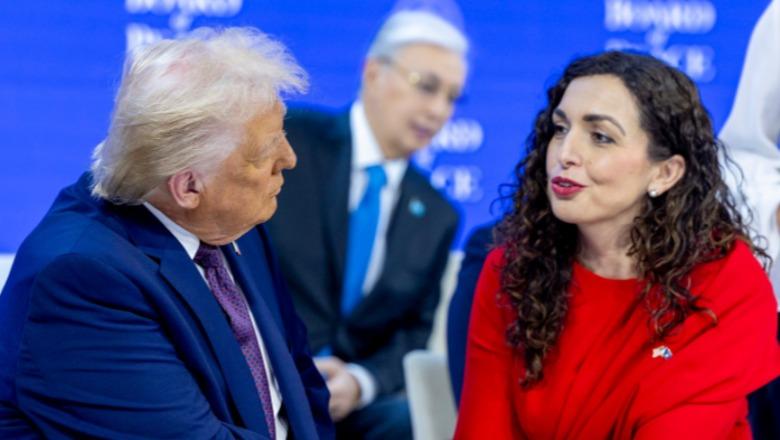 Vjosa Osmani: Presidenti Donald Trump meriton Çmimin Nobel për Paqe