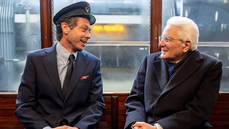 VIDEO/ Valentino Rossi shofer i tramit dhe presidenti Mattarella si pasagjer, pamjet e veçanta nga çelja e Olimpiadës 'Milano Cortina'