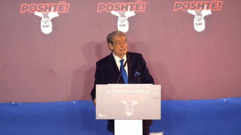 Protesta e PD/ Berisha: Rama armiku më i pamëshirshëm i Shqipërisë, po rrezikon anëtarësimin e Shqipërisë në BE me vjedhjet e tij
