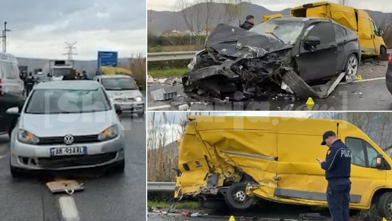 Aksident i trefishtë në segmentin rrugor Lezhë-Milot, plagosen 3 persona