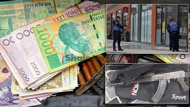 Autori me kallash në dorë grabit 20 mijë euro në bankën në Tiranë, por kapet nga policia duke dalë! Qëlloi në dysheme! VIDEO e arrestimit