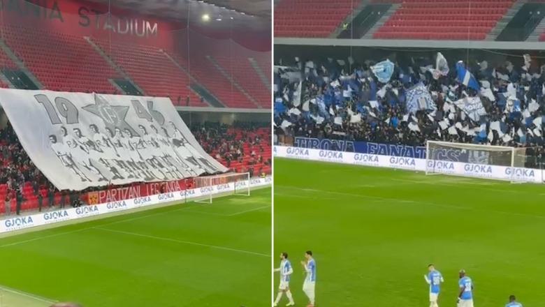 Koreografitë/ Partizani i kujton historinë, Tirana e gjitha bardheblu në derbi (VIDEO)