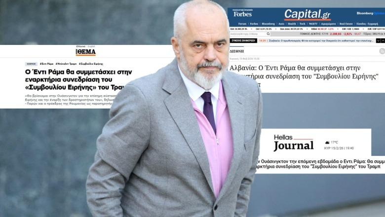 Ftesa e Donald Trump për kryeministrin Rama 'trazon' Greqinë, mediat: Shkon në Uashington për Bordin e Paqes