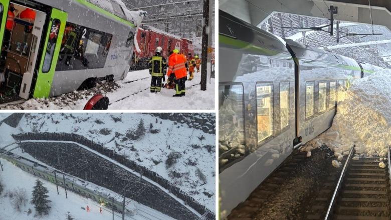 Zvicër, treni me 80 pasagjerë del nga shinat pas një orteku, 5 të plagosur