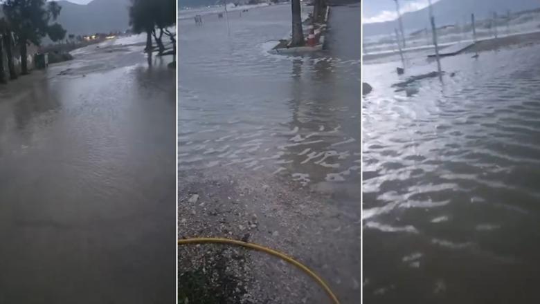 Fenomen i çuditshëm në Orikum, deti ngrihet mbi nivelin e zakonshëm dhe përmbyt disa banesa