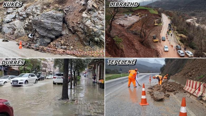 Shirat e dimrit nxjerrin në pah punimet e dobëta të rrugëve! Çarje në aksin Librazhd-Përrenjas, qarkullimi me një korsi! Shembje në Gjirokastër-Tepelenë, Qeparo-Kuç, Maliq-Gramsh