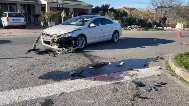 Lezhë/ Automjeti përplaset me motomjetin, dërgohet në spital motoristi