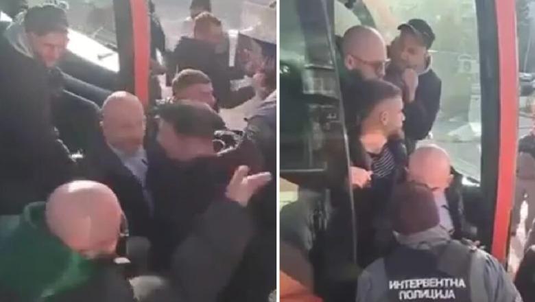 Maqedoni e Veriut/ Tifozët e Vardarit thirrje raciste gjatë ndeshjes, policia përplaset me stafin e ekipit shqiptar