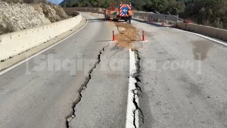Plasaritje të tjera të rrugës që lidh Lumin e Vlorës me Himarën, shkak dyshohet lëvizja e sipërfaqes së malit