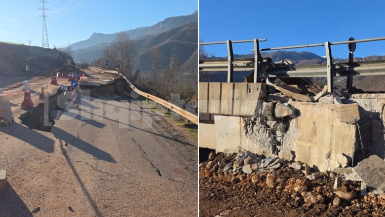 Qarkullimi drejt juglindjes i bllokuar, vijon rrëshqitja e dherave në Librazhd-Pogradec! Dëmtohet edhe Bypass-i që pritej të hapej sot