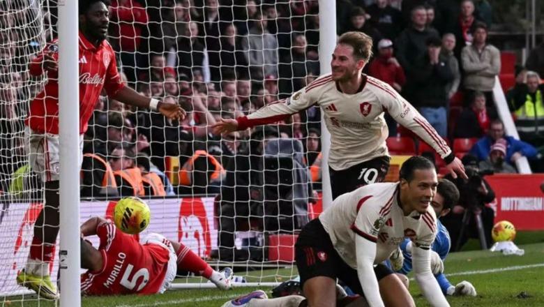 VIDEO/ Liverpooli fitore me shije Championsi, goli i Mac Allister në limite mposht Nottinghamin