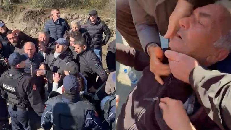 Prej 3 javësh protestë kundër resortit të Bashkim Ulajt, banorët e Rrjollit përplasen ashpër me policinë, të moshuarit i bie të fikët në mes të turmës