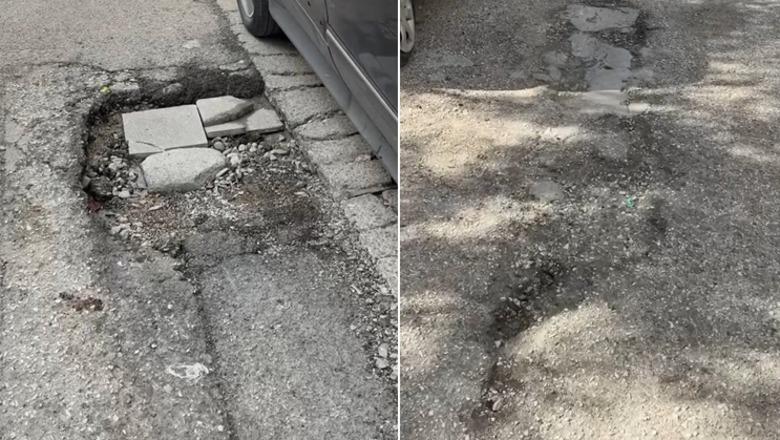 Erion Braçe publikon videon nga rrugët e dëmtuara në njësinë 5 në Tiranë: Problem shumë i madh për banorët e zonës