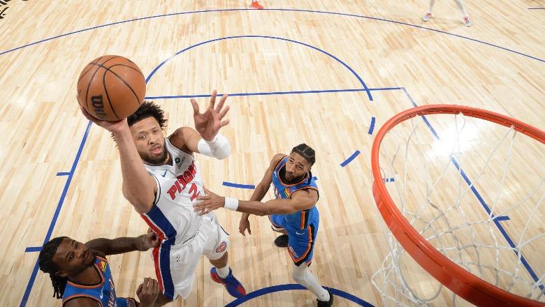 NBA/ Detroit fiton kundër Oklahomas në duelin e kryesuesve të dy Konferencave, San Antonio merr suksesin e dhjetë radhazi