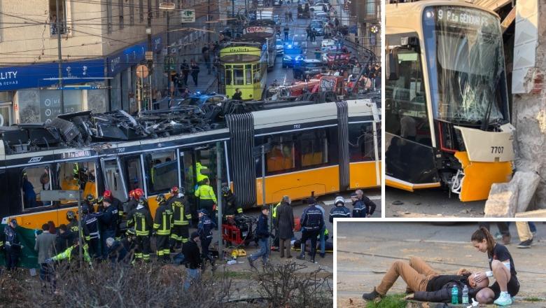Trami në Milano del nga shinat dhe përplaset me pallatin, 1 i vrarë dhe 40 të plagosur! Pasagjeri: Mu duk sikur ra tërmet!