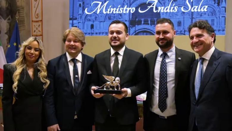 Ministri Salla vlerësohet me çmimin 'Luani i Artë' për forcimin e bashkëpunimit me Italinë