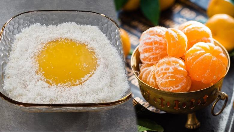 Ëmbëlsirë me mandarinë me krem muhalebi nga zonja Albana