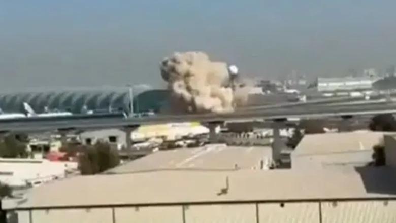 VIDEOLAJM/ Droni iranian godet aeroportin e Dubait, ‘çoroditen’ operacionet e fluturimeve