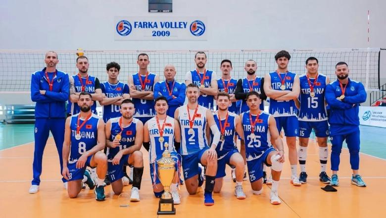 Volejboll/ Tirana fiton derbin kundër Partizanit në finale dhe ngre trofeun e Kupës së Shqipërisë