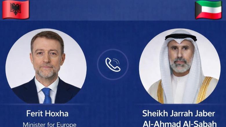 Ferit Hoxha bisedë telefonike me ministrin e Jashtëm të Kuvajtit: Shqipëria do bashkësponsorizojë projekt-rezolutën e OKB në Këshillin e Sigurimit që dënon sulmet e Iranit