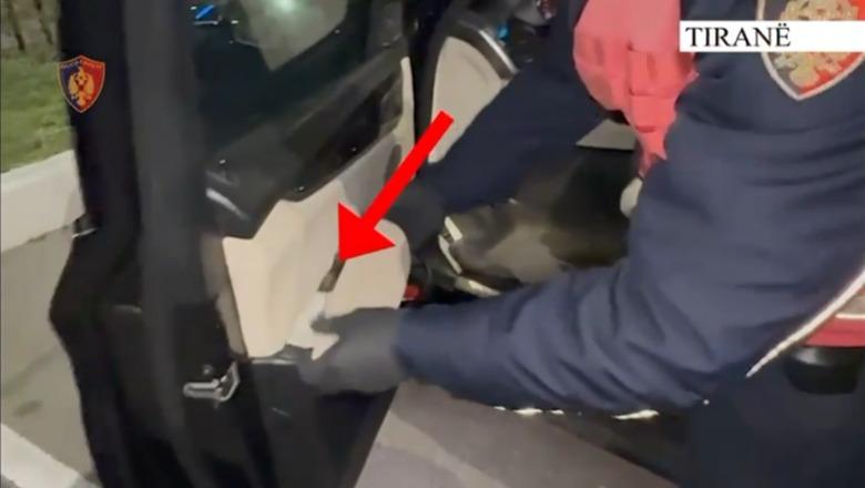 Tiranë/ Lëvizte me pistoletë në makinë, arrestohet 41-vjeçari! Armën e kishte fshehur në derën e automjetit