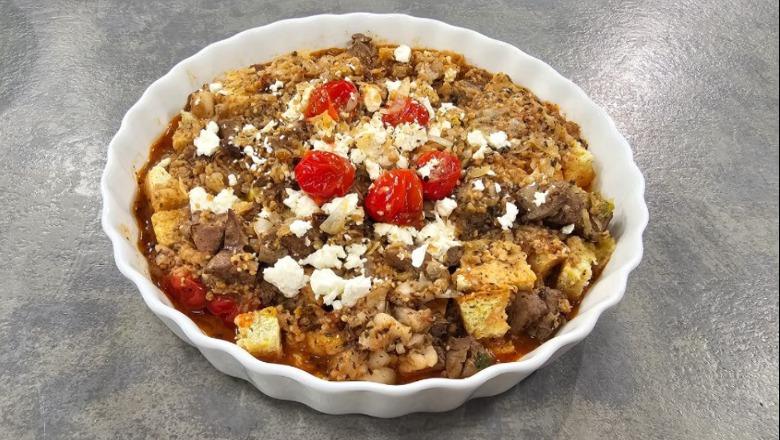 Trahana me dhjamushka dhe salcë speci nga zonja Albana