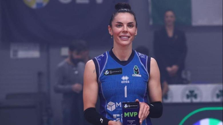 Volejboll/ Shqiptarja Erblira Bici bën historinë, fiton Challange Cup si MVP mes Athinës