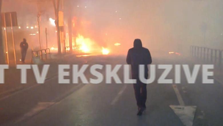 U sulmuan me molotovë nga militantët e Berishës, 2 policë dërgohen te Trauma