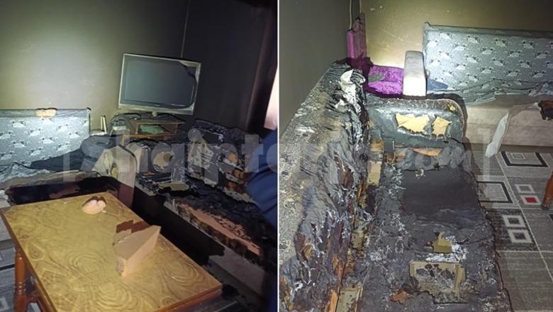 Zjarr në Maliq të Korçës, flakët përpijnë shtëpinë e pabanuar