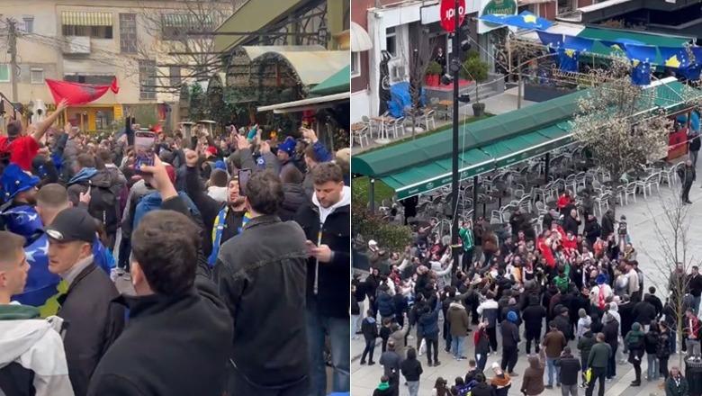 Nis festa në Prishtinë, tifozët në kor: Kosova është zemra e Shqipërisë