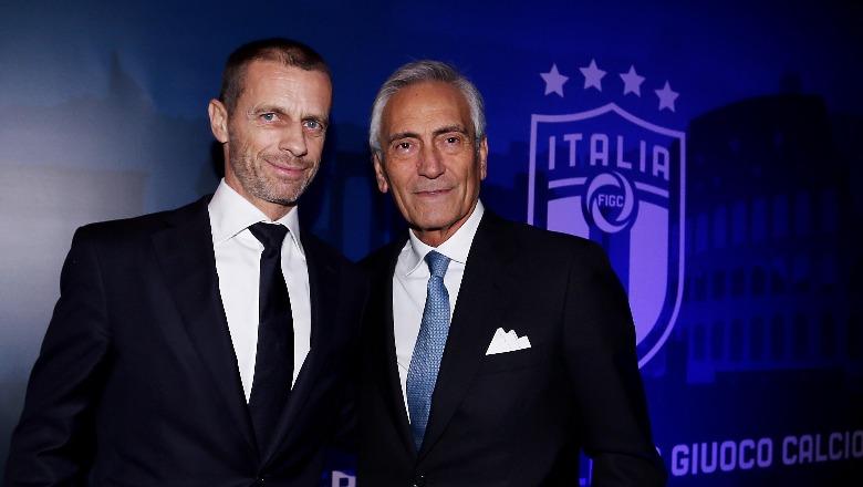 Kreu i UEFA-s mban anën e Gravinës, Ceferin: S'është faji i tij, politikanët në Itali të pyesin veten pse kanë infrastrukturën më të keqe të futbollit në Evropë