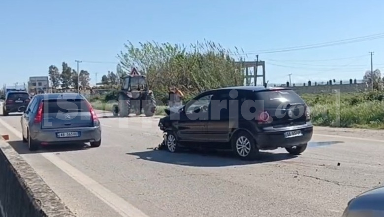 Aksident në aksin Rrogozhinë-Lushnje, 'Golfi' përplaset me zetorin, tre të lënduar në spital