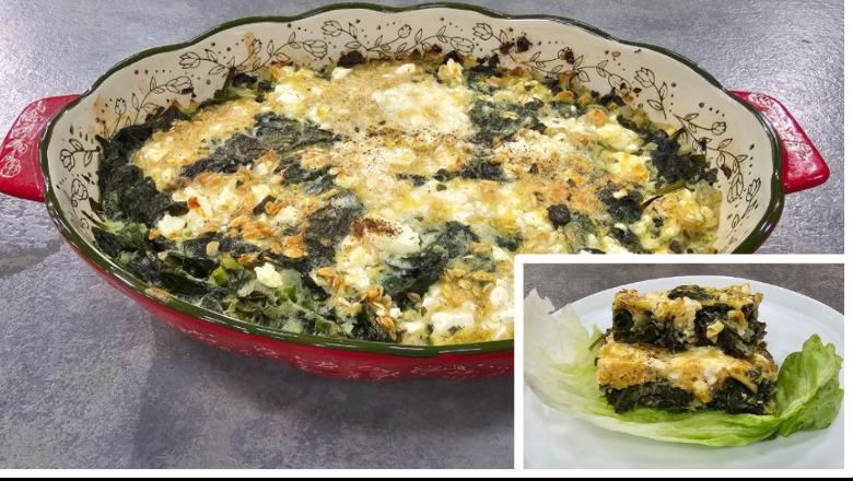 Spinaq me vezë dhe djathë nga zonja Albana 