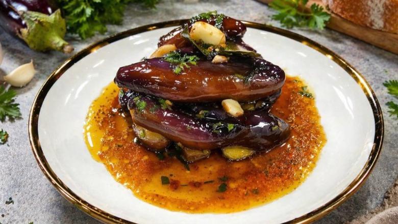 Patëllxhanë me hudhra nga zonja Albana