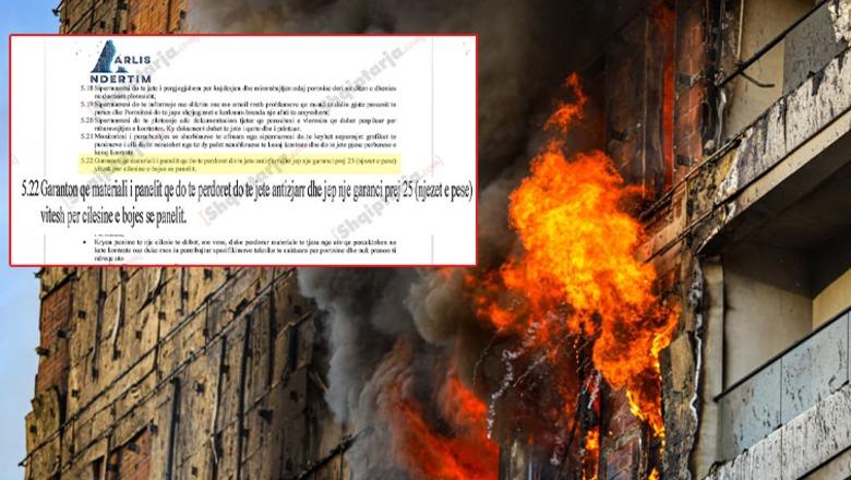 ‘Arlis’: Kompania e fasadës dha garanci se do të të ishte antizjarr! Publikohet KONTRATA