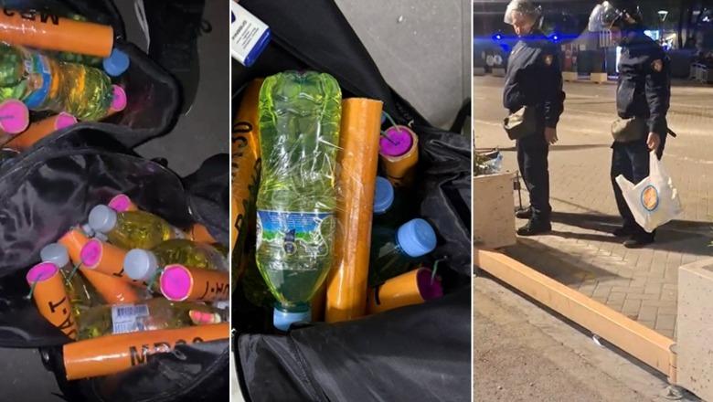 Policia ndalon 4 persona në protestën e Berishës, iu gjendet një çantë me molotovë! Lëndë plasëse efektivët gjejnë edhe në bulevard