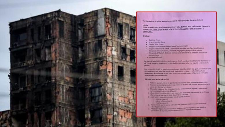Zjarri te pallati i ‘Arlis’, banorët nënshkruajnë peticionin me 10 kërkesa urgjente për sigurinë e kompleksit