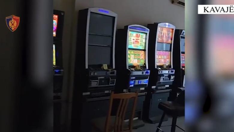 Operacion kundër lojërave të paligjshme të fatit në Kavajë, sekuestrohen 16 makineta! Shpallen në kërkim 2 persona (EMRAT)