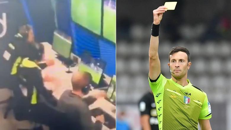 VIDEO/ Trokitja në xham dhe 'grushti i mbyllur', si Rocchi ndërhynte te vendimet e arbitrave në fushë