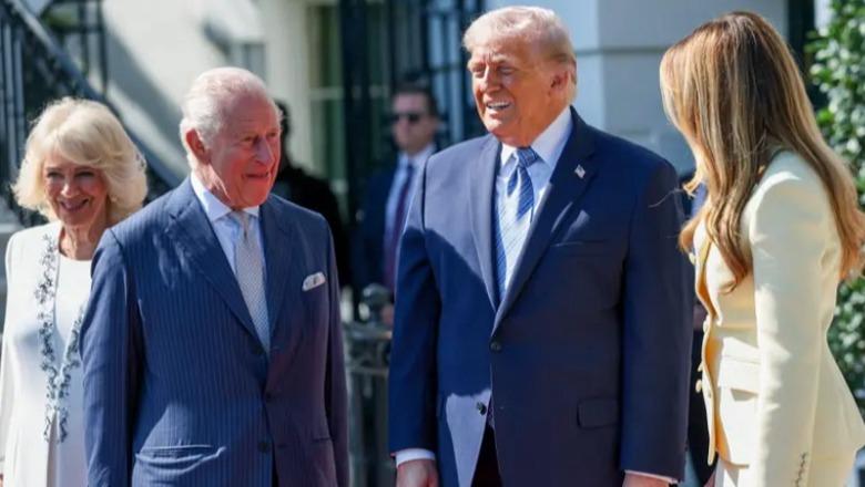 Çifti i kurorës britanike nis vizitën në SHBA, takon Trump dhe Melania në Shtëpinë e Bardhë! Mbreti Charles para sfidës diplomatike