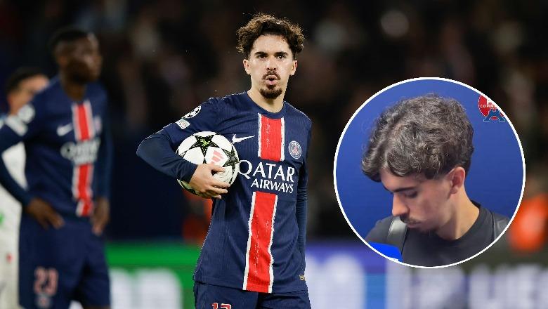 VIDEO/ Vitinha pas fitores së PSG-së: Po më telefonon gruaja, më duhet të shkoj